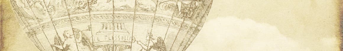 Vintage hot air balloon