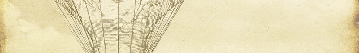 Vintage hot air balloon