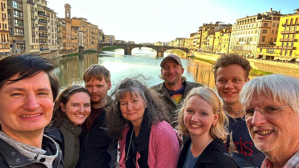 Group on an adventure with Jeremiah Lorrig